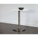 Enco White / Antique Gold Counter Table